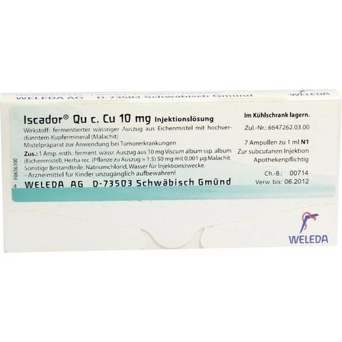 Iscador Qu c. Cu 10mg, 7x1 ml, Iscador AG