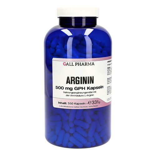 Arginin 500mg GPH Kapseln, 550 Stk., Hecht-Pharma GmbH