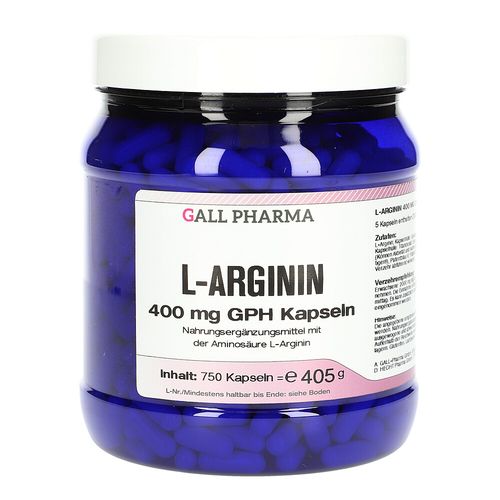 L-Arginin 400mg Kapseln, 750 Stk., Hecht-Pharma GmbH