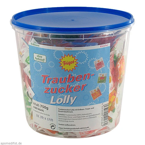 Traubenzucker Lolly, 1 Stk., Wvp Pharma und Cosmetic Vertriebs GmbH