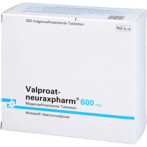 Valproat-neuraxpharm 600mg, 200 ST, neuraxpharm Arzneimittel GmbH