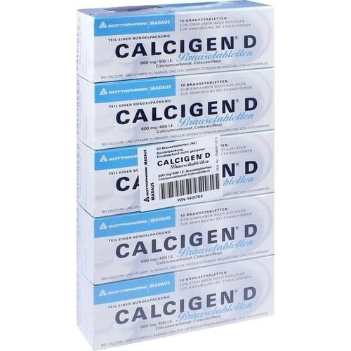 Calcigen D Brausetabletten, 50 Stk., Cooper Consumer Health Deutschland GmbH
