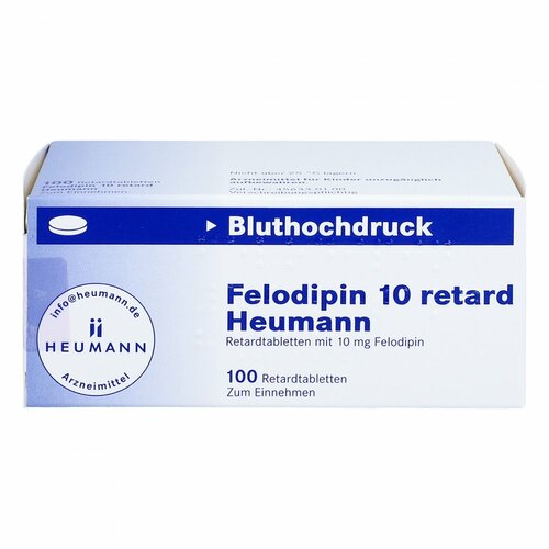 Felodipin 10mg Heumann, 100 Stk., Heumann Pharma GmbH & Co. Generica KG