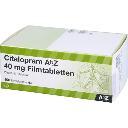 Citalopram AbZ 40mg Filmtabletten, 100 Stk., Abz Pharma GmbH