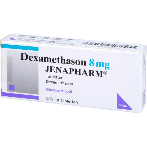 Dexamethason 8mg JENAPHARM, 10 Stk., Mibe GmbH Arzneimittel