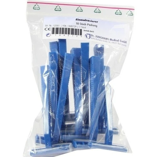 Einmalrasierer Einschneidig, 10 Stk., Dr. Junghans Medical GmbH