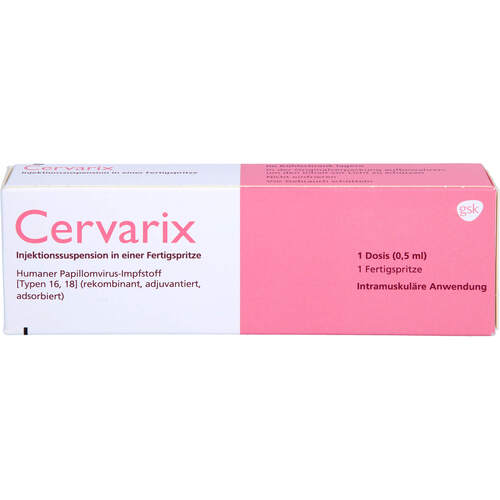 Cervarix, 1 Stk., GlaxoSmithKline GmbH & Co. KG Cervarix, 1 Stk., GlaxoSmithKline GmbH & Co. KG