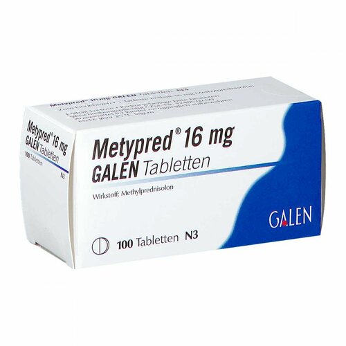 Metypred 16MG GALEN, 100 ST, Galenpharma GmbH