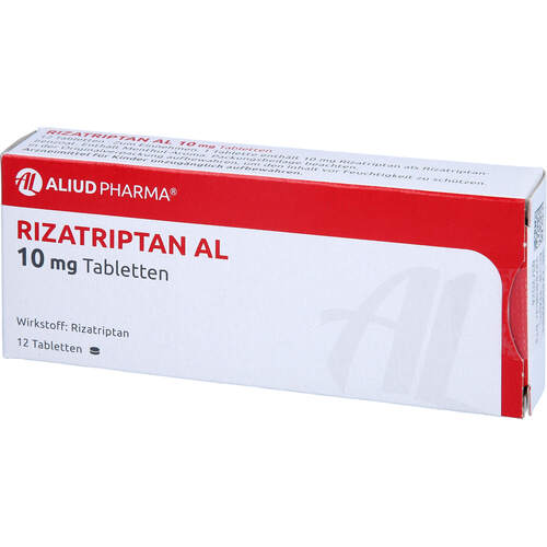 Rizatriptan AL 10mg Tabletten, 12 Stk., Aliud Pharma GmbH