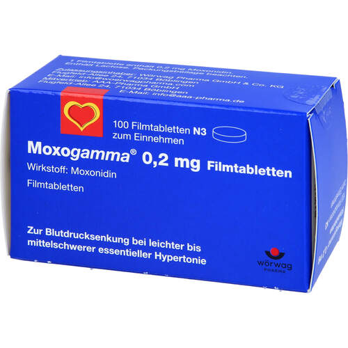 Moxogamma 0.2mg Filmtabletten, 100 Stk., Aaa - Pharma GmbH