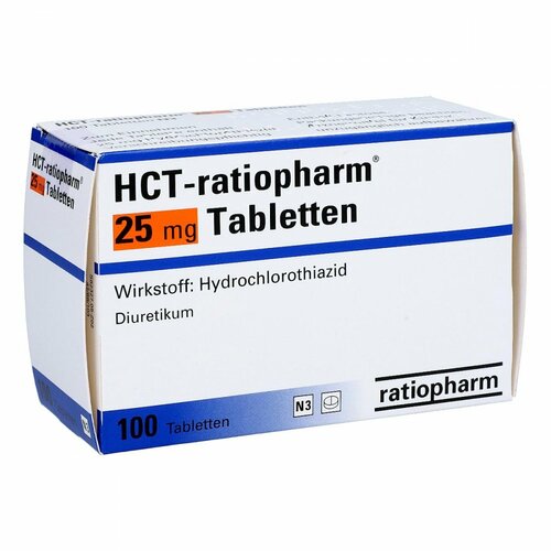 HCT-ratiopharm 25mg Tabletten, 100 ST, ratiopharm GmbH