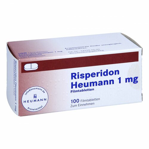 Risperidon Heumann 1mg Filmtabletten, 100 Stk., Heumann Pharma GmbH & Co. Generica KG