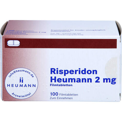 Risperidon Heumann 2mg Filmtabletten, 100 ST, Heumann Pharma GmbH & Co. Generica KG