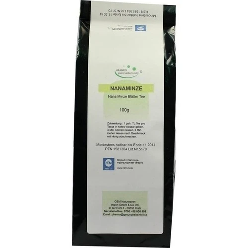 NanaMinze Blättertee, 100 g, G & M Naturwaren Import GmbH & Co. KG