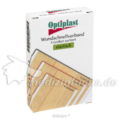 OPTIPLAST Wundschnellverband elastisch 3 Gr.sort., 10 St, WVP Pharma und Cosmetic Vertriebs GmbH