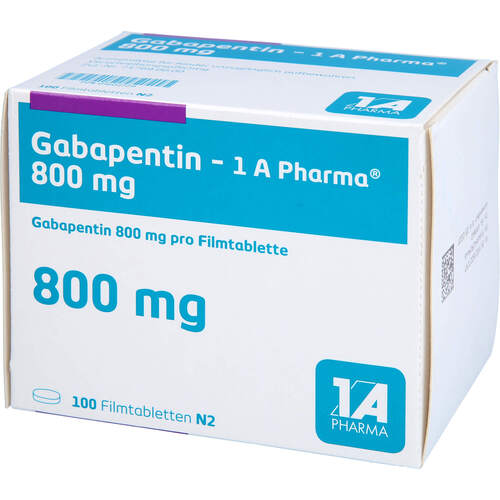Gabapentin - 1A Pharma 800mg Filmtablette, 100 Stk., 1 A Pharma GmbH