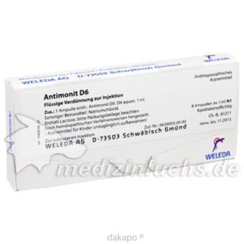 ANTIMONIT D 6, 8 Stk., Weleda AG