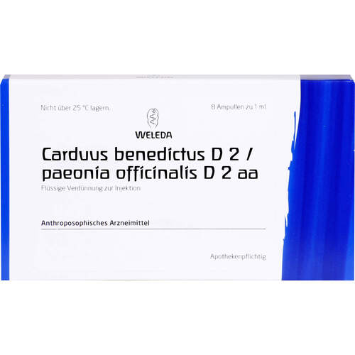 CARDUUS BENEDICTUS D 2/Paeonia offici.D 2 aa Amp., 8x1 ml, WELEDA AG