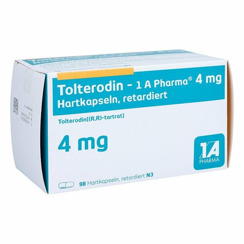 Tolterodin - 1 A Pharma 4mg Hartkapseln retardiert, 98 Stk., 1 A Pharma GmbH