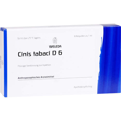 CINIS TABACI D 6 Ampullen, 8x1 ml, WELEDA AG