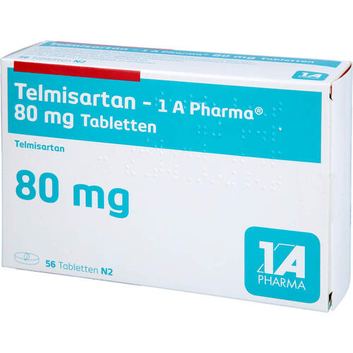 Telmisartan - 1 A Pharma 80mg Tabletten, 56 Stk., 1 A Pharma GmbH