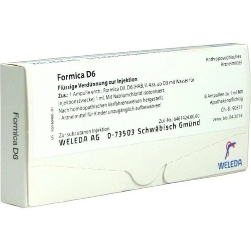 FORMICA D 6, 8x1 ml, Weleda AG