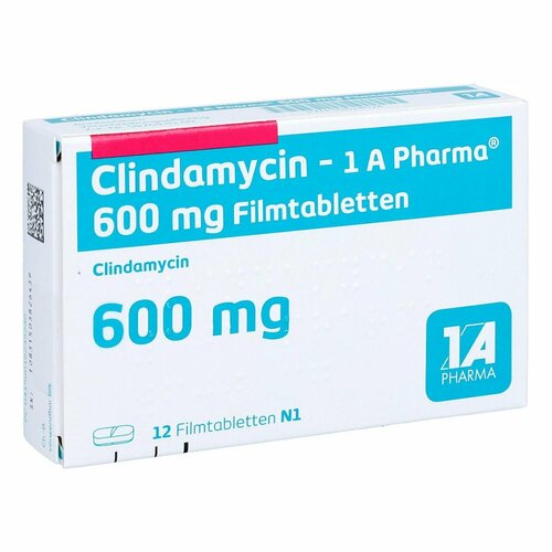 Clindamycin - 1 A Pharma 600mg Filmtabletten, 12 Stk., 1 A Pharma GmbH