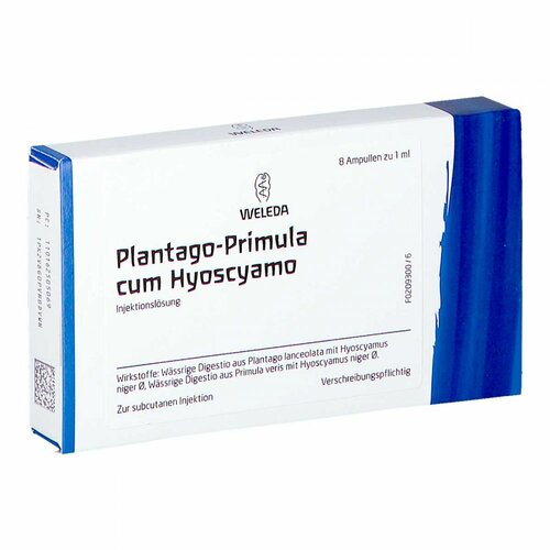 PLANTAGO PRIMULA C HYOSC, 8X1 ML, Weleda AG