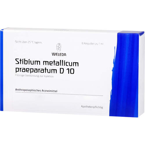 STIBIUM MET PRAEP D10, 8x1 ml, Weleda AG