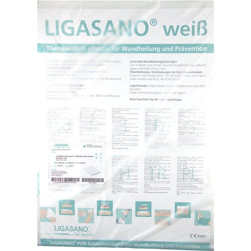 LIGASANO weiß unsteril 10x10x1cm, 420 Stk., Ligamed Medical Produkte GmbH