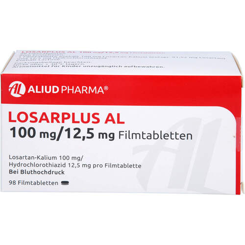 Losarplus AL 100mg/12.5mg Filmtabletten, 98 Stk., Aliud Pharma GmbH