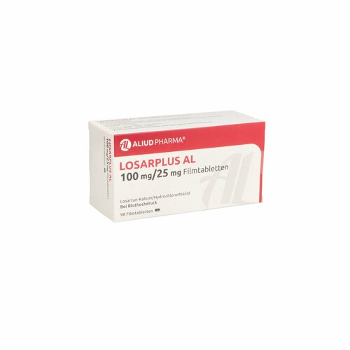 Losarplus AL 100mg/25mg Filmtabletten, 98 Stk., Aliud Pharma GmbH