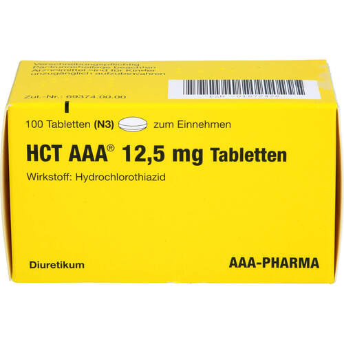 HCT AAA 12.5mg Tabletten, 100 Stk., Aaa - Pharma GmbH