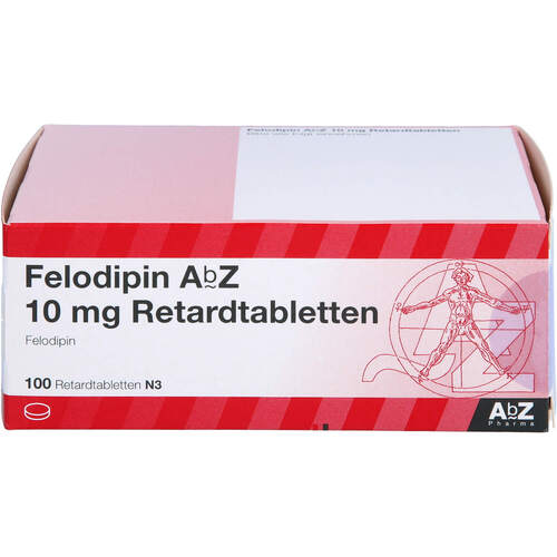 Felodipin AbZ 10mg Retardtabletten, 100 Stk., Abz Pharma GmbH