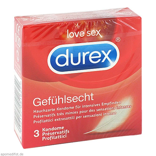 Durex Gefühlsecht, 3 ST, Reckitt Benckiser Deutschland GmbH