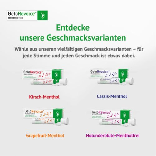 GeloRevoice Halstabletten Kirsch-Menthol bei Heiserkeit & Stimmverlust, 20 Stk., G. Pohl-Boskamp GmbH & Co. KG
