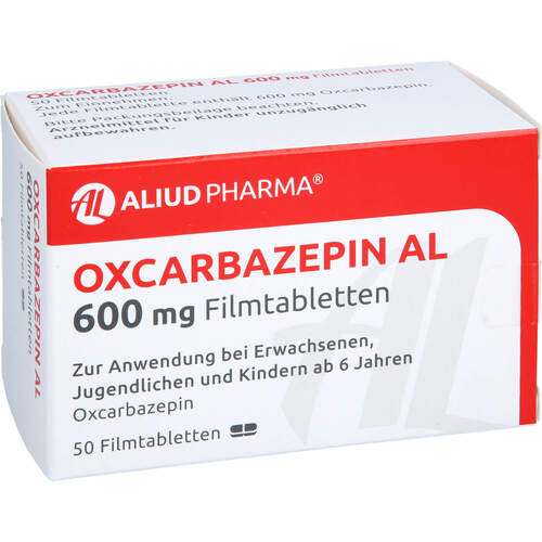 Oxcarbazepin AL 600 mg Filmtabletten, 50 Stk., Aliud Pharma GmbH