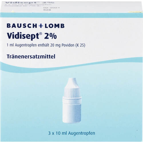 VIDISEPT 2% Augentropfen, 3X10 ml, Dr. Gerhard Mann