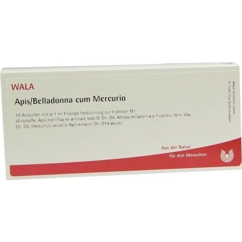 APIS/BELLADONNA C MERCURIO, 10x1 ml, Wala Heilmittel GmbH