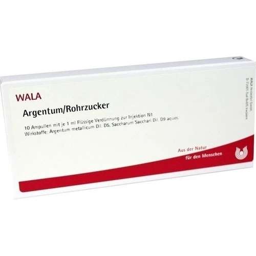 ARGENTUM/ROHRZUCKER, 10x1 ml, Wala Heilmittel GmbH