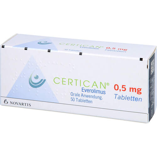 Certican 0.5mg Tablettten, 50 Stk., Novartis Pharma GmbH