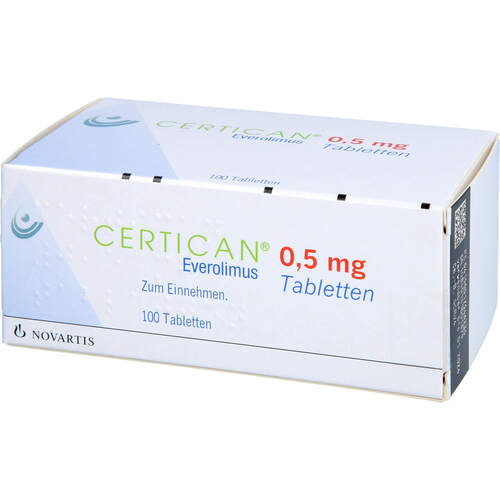 Certican 0.5mg Tabletten, 100 ST, Novartis Pharma GmbH