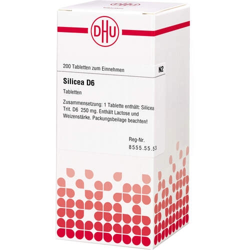 SILICEA D 6 Tabletten, 200 Stk., DHU-Arzneimittel GmbH & Co. KG