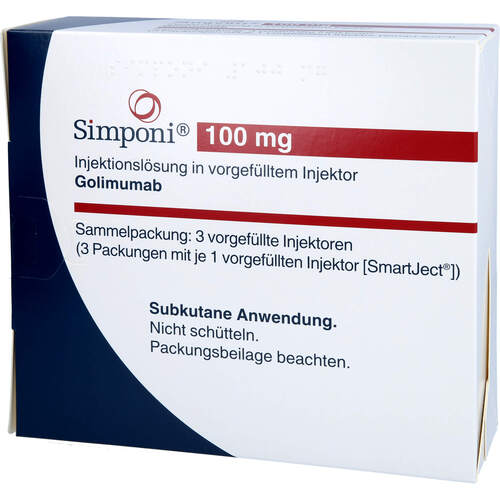 Simponi 100mg Injektionslsg.in vorgefül.Injektor, 3x1 Stk., Janssen-Cilag GmbH
