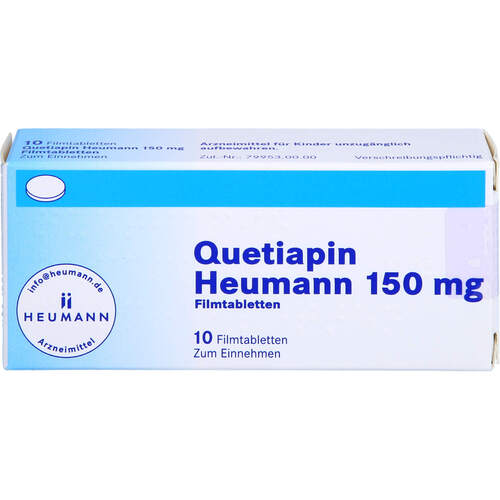 Quetiapin Heumann 150mg Filmtabletten, 10 Stk., Heumann Pharma GmbH & Co. Generica KG