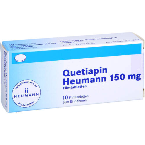 Quetiapin Heumann 150mg Filmtabletten, 10 Stk., Heumann Pharma GmbH & Co. Generica KG