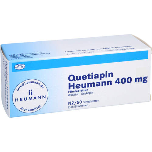 Quetiapin Heumann 400mg Filmtabletten, 50 Stk., Heumann Pharma GmbH & Co. Generica KG
