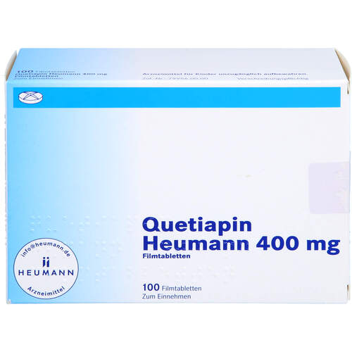 Quetiapin Heumann 400mg Filmtabletten, 100 Stk., Heumann Pharma GmbH & Co. Generica KG