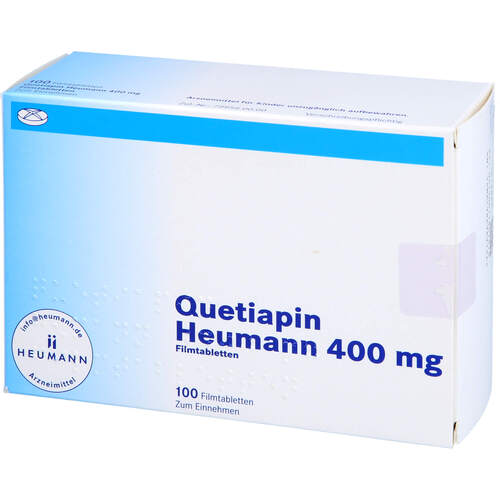 Quetiapin Heumann 400mg Filmtabletten, 100 Stk., Heumann Pharma GmbH & Co. Generica KG