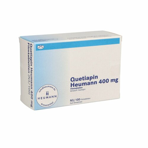 Quetiapin Heumann 400mg Filmtabletten, 100 Stk., Heumann Pharma GmbH & Co. Generica KG